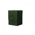 Arcane Tinmen Dragon Shield Deck Shell forest green exterior with black interior, lid closed for protection.