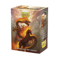 Arcane Tinmen Dragon Shield Fire Horse matte dual art sleeves with fiery artwork and durable protection