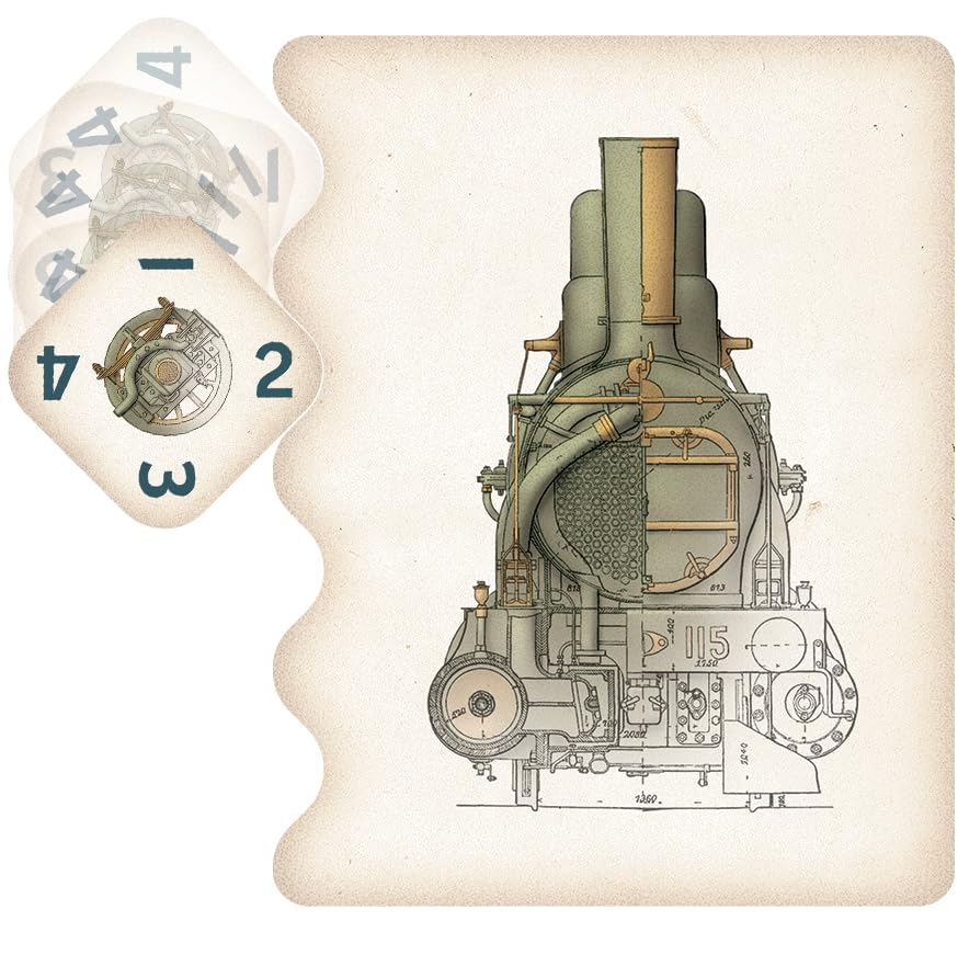 Arcane Wonders Furnace board-art featuring industrial buildings.