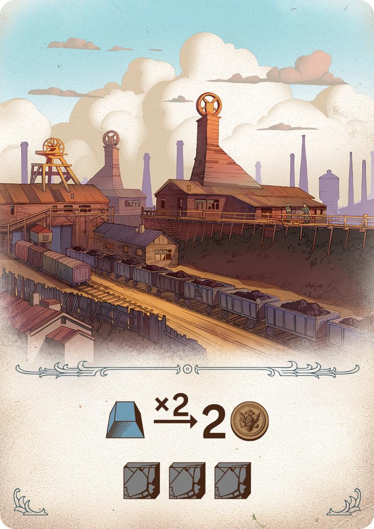 Arcane Wonders Furnace game-components close-up of tokens and boards used during play.