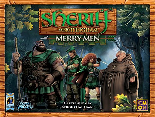 Arcane Wonders Sheriff of Nottingham Merry Men deputies figures highlight team-based decisions.