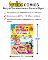 Archie Betty Veronica digest value pack back cover, great for sharing stories with friends.