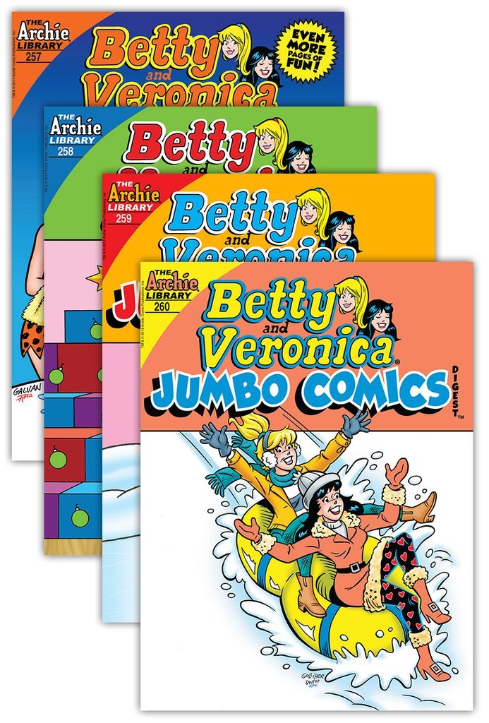 Archie Betty Veronica digest value pack pages, compact reading for on-the-go entertainment.