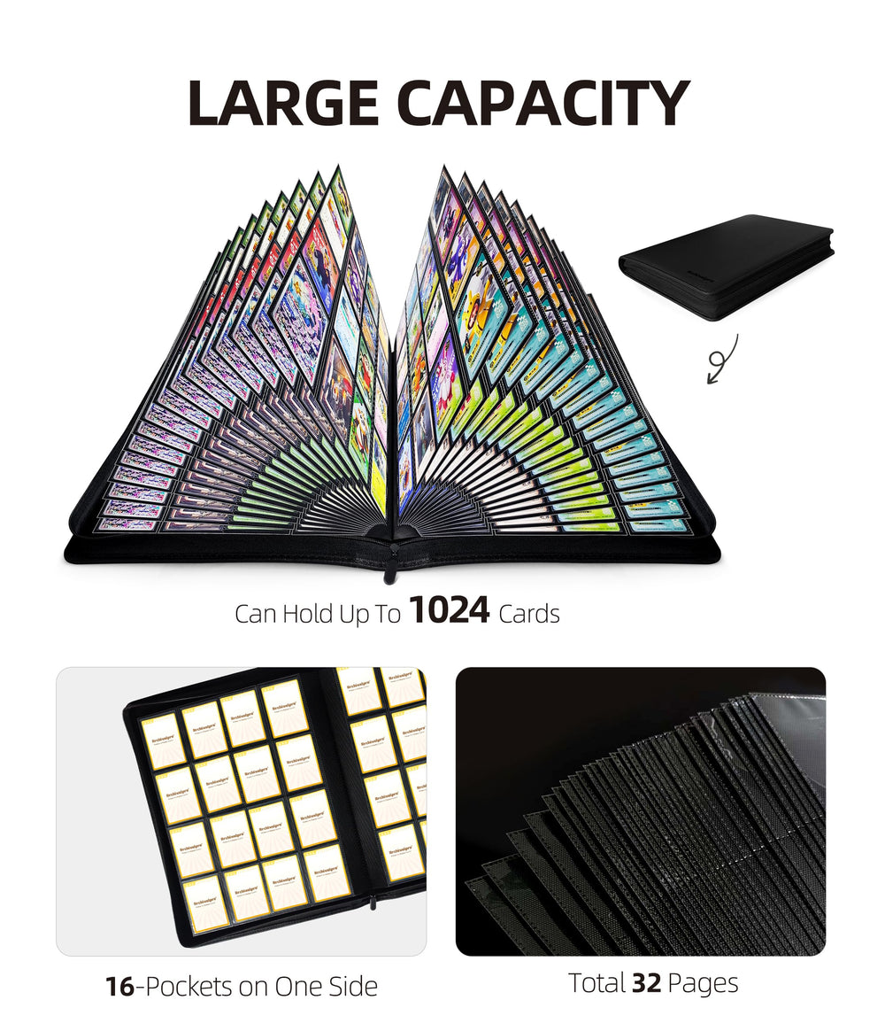 ARCHIVALPRO side-loading pockets enable quick card viewing without removal