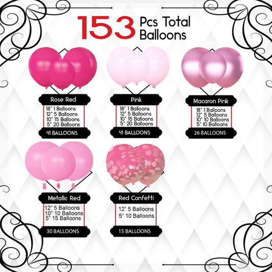 Archloon macaron pink balloons offering versatile garland styling options.