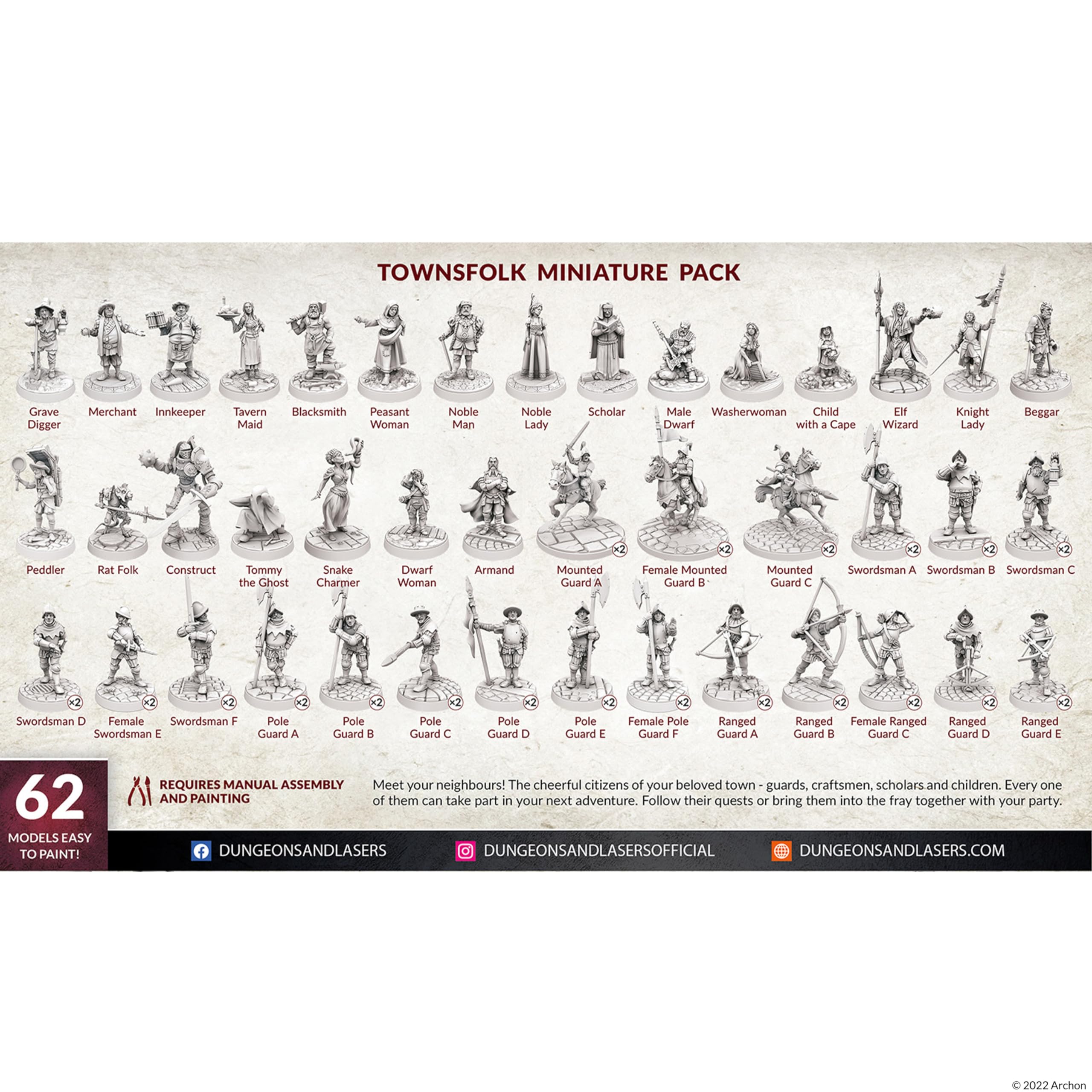 Archon Studio Townsfolk NPC Elder provides wisdom cues for council or village scenes.