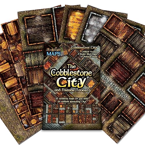 Arcknight Cobblestone City map intersection for modular streets and dynamic battles.