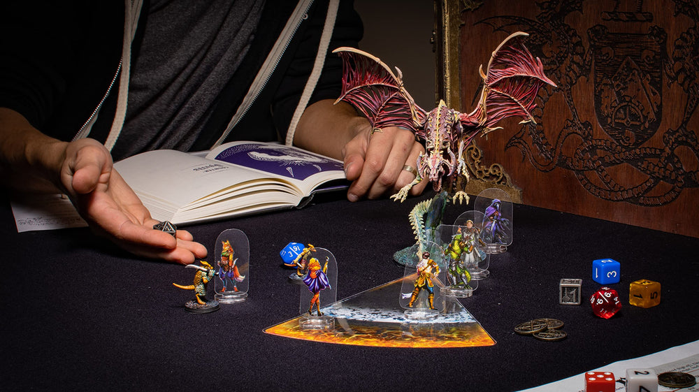 Arcknight flat civilians transparent-plastic emphasizes durable, flexible miniatures for gaming.