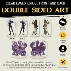 Arcknight flat minis assorted bases included for stable tabletop setups.