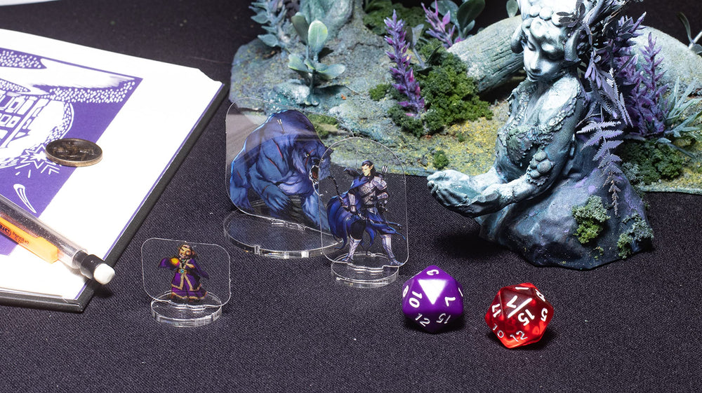 Arcknight pirates flat base-fit minis sit securely on battlemats.