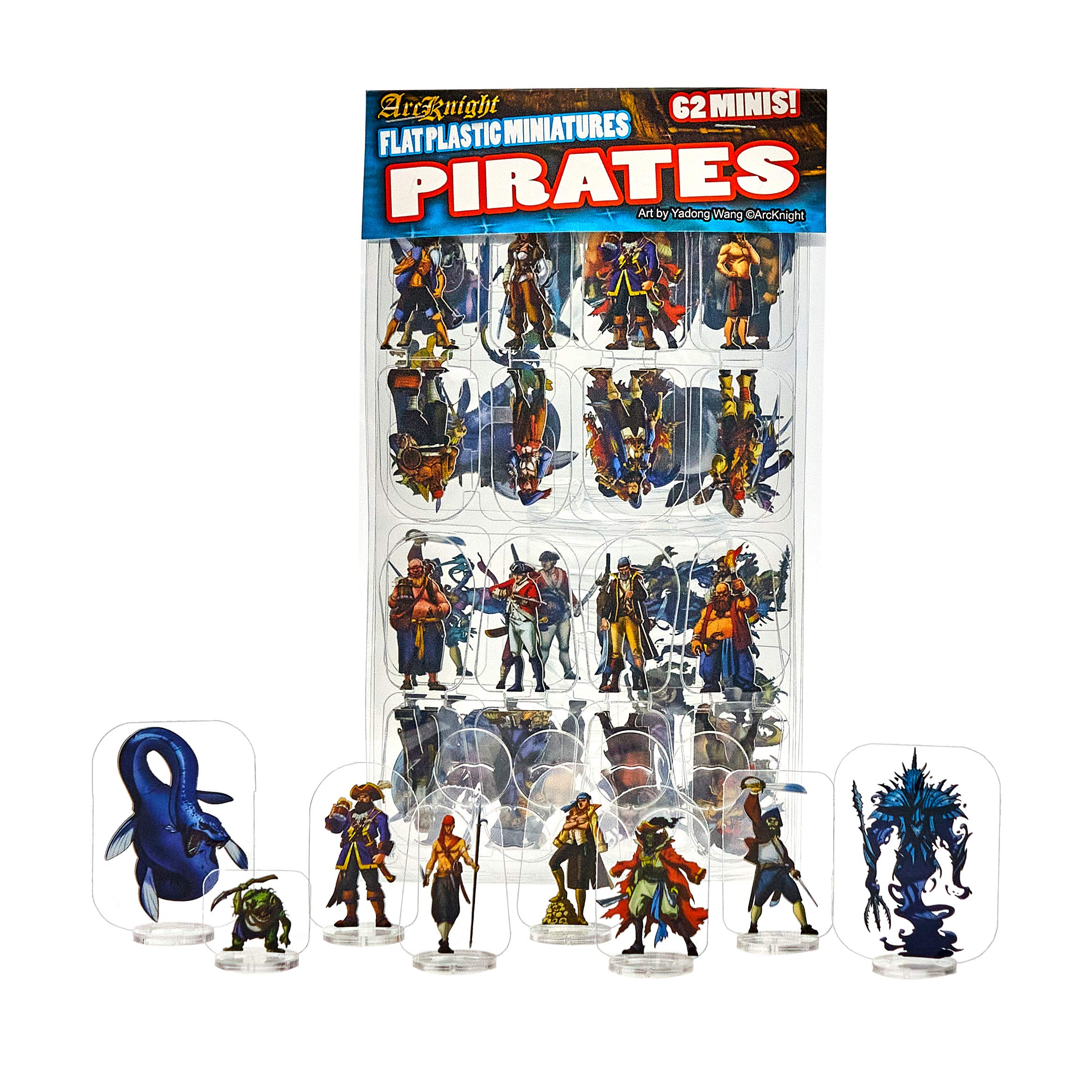 Arcknight pirates flat front view miniatures ideal for quick setup in campaigns.