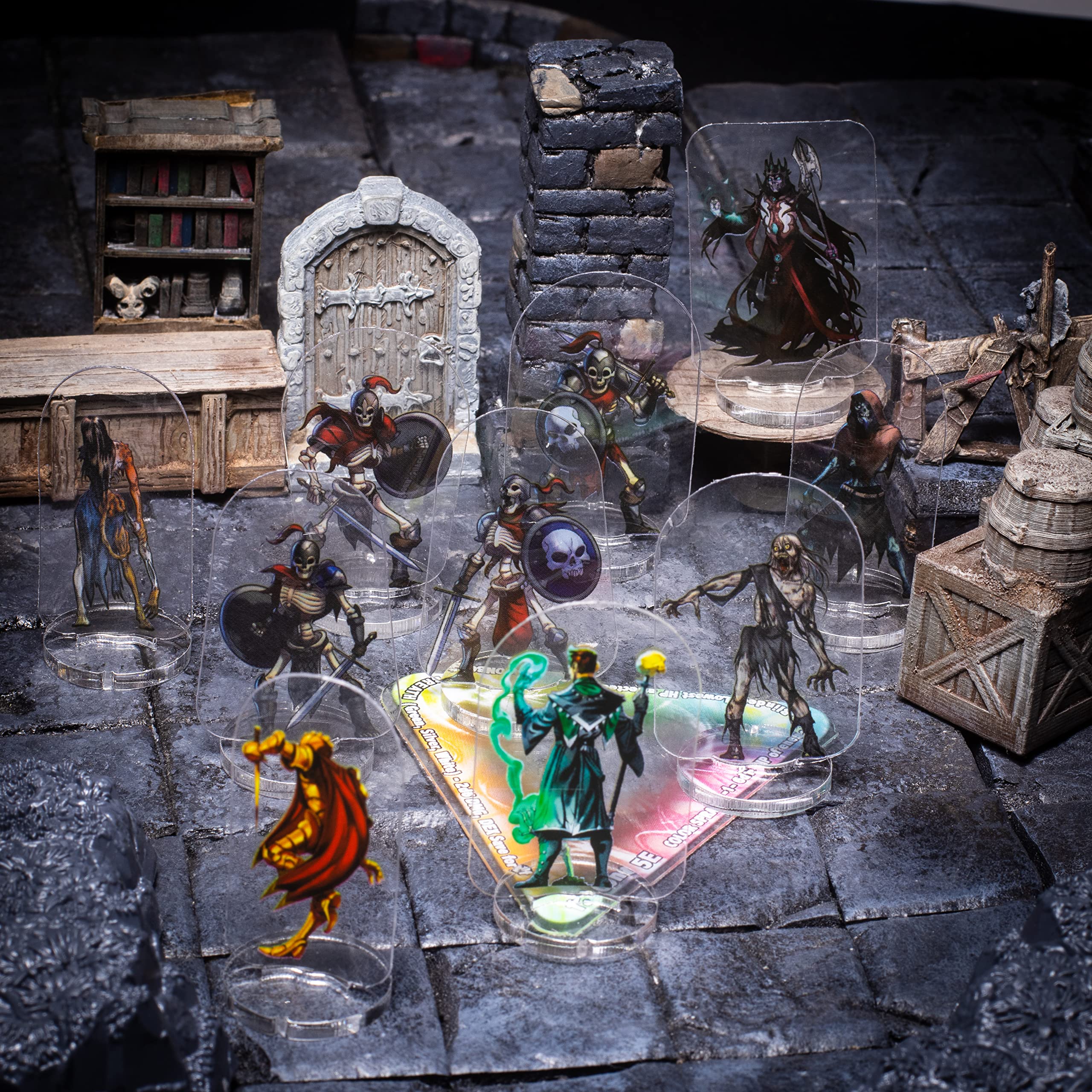 Arcknight pirates flat storage-flat-pack miniatures illustrating easy packing for trips.
