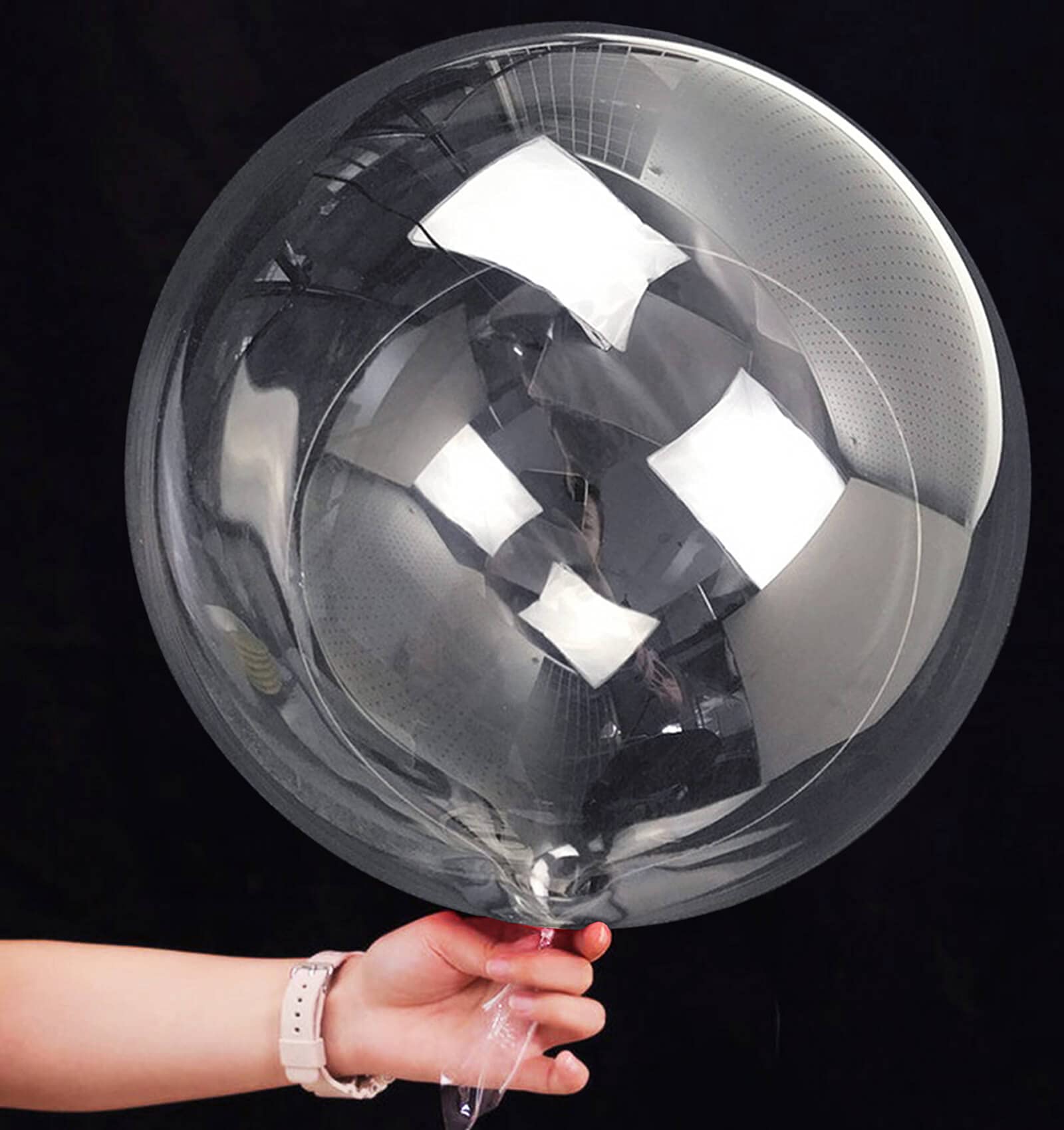Aredpoook 20 inch clear Bobo balloon for elegant party decor and helium lift