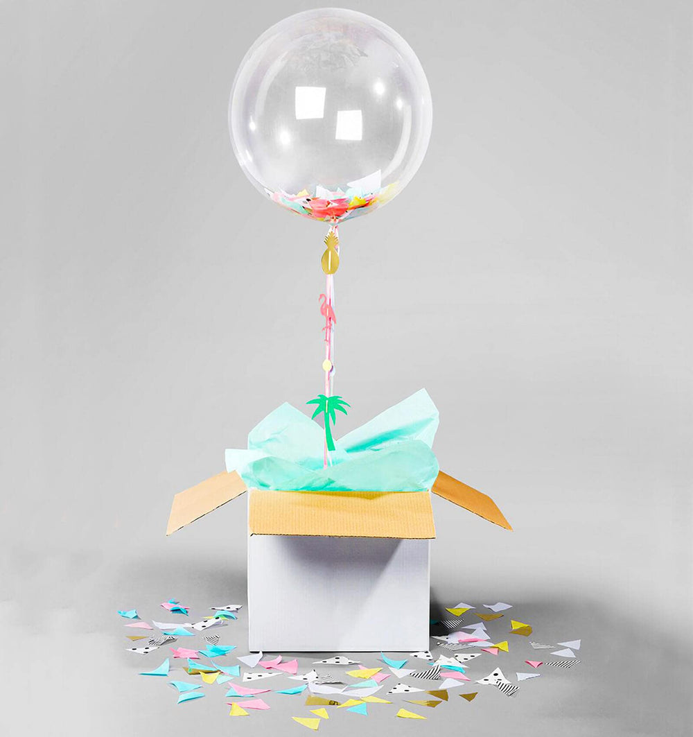 Aredpoook helium-ready bubble balloon easy to inflate with a pump.