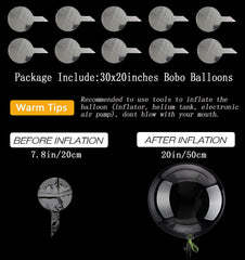 Aredpoook DIY-worthy bubble balloons for confetti, LED lights, ribbons