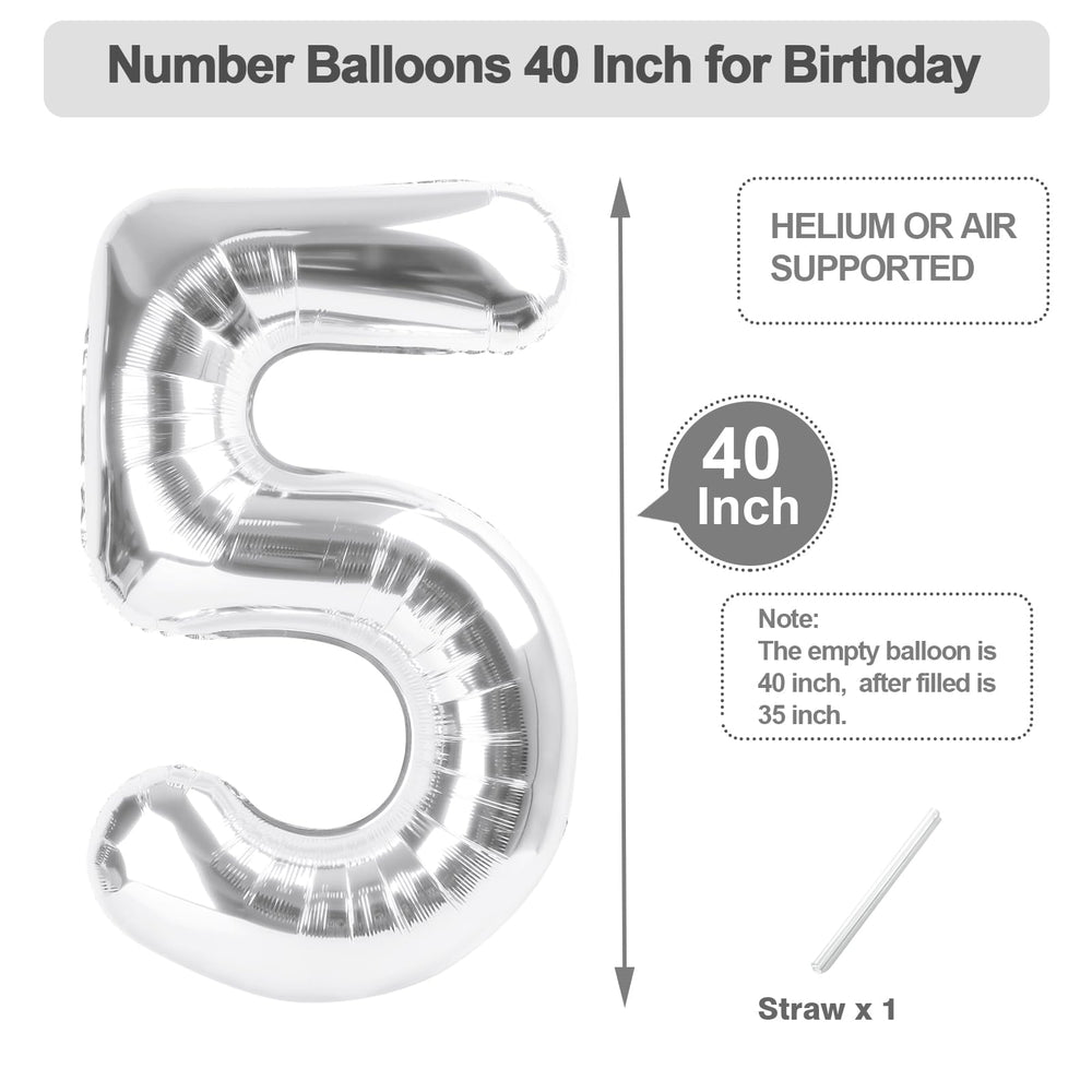 Argthjy 40-inch green number balloon brings cheerful color to events