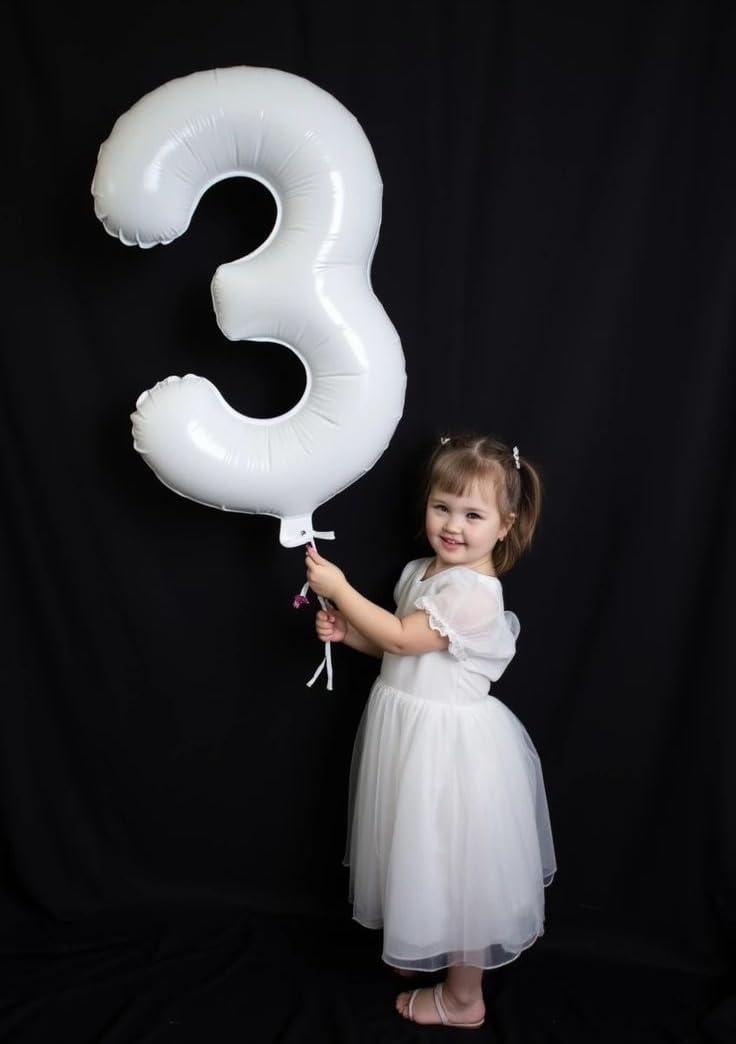 Argthjy 40-inch blue foil number balloon with festive appeal