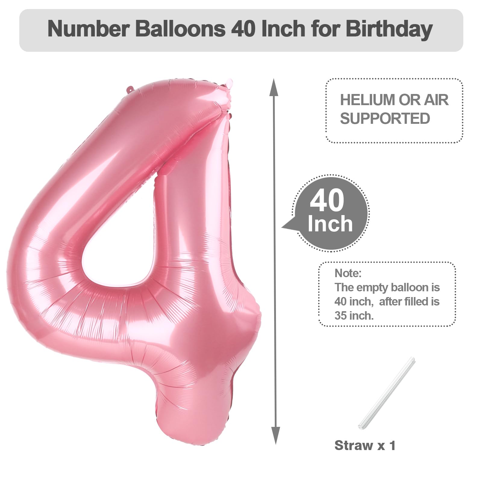 Argthjy durable foil balloon maintains shape during events.