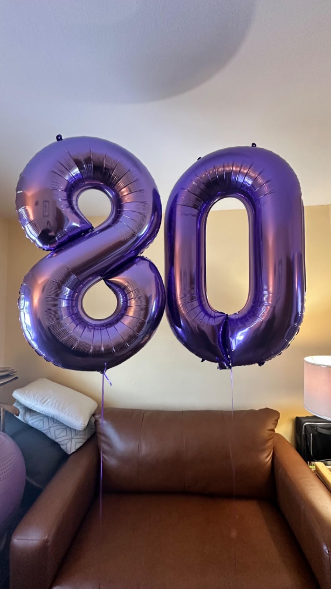 Argthjy foil 40-inch number balloon inflated for dramatic party displays.