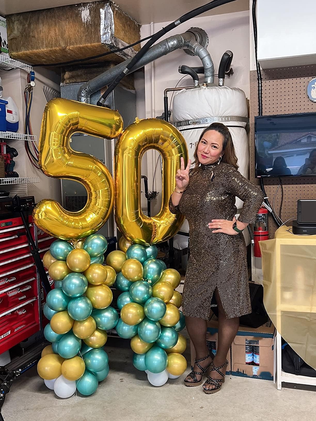 Argthjy multicolor number balloons offer versatile color options for festive celebrations.