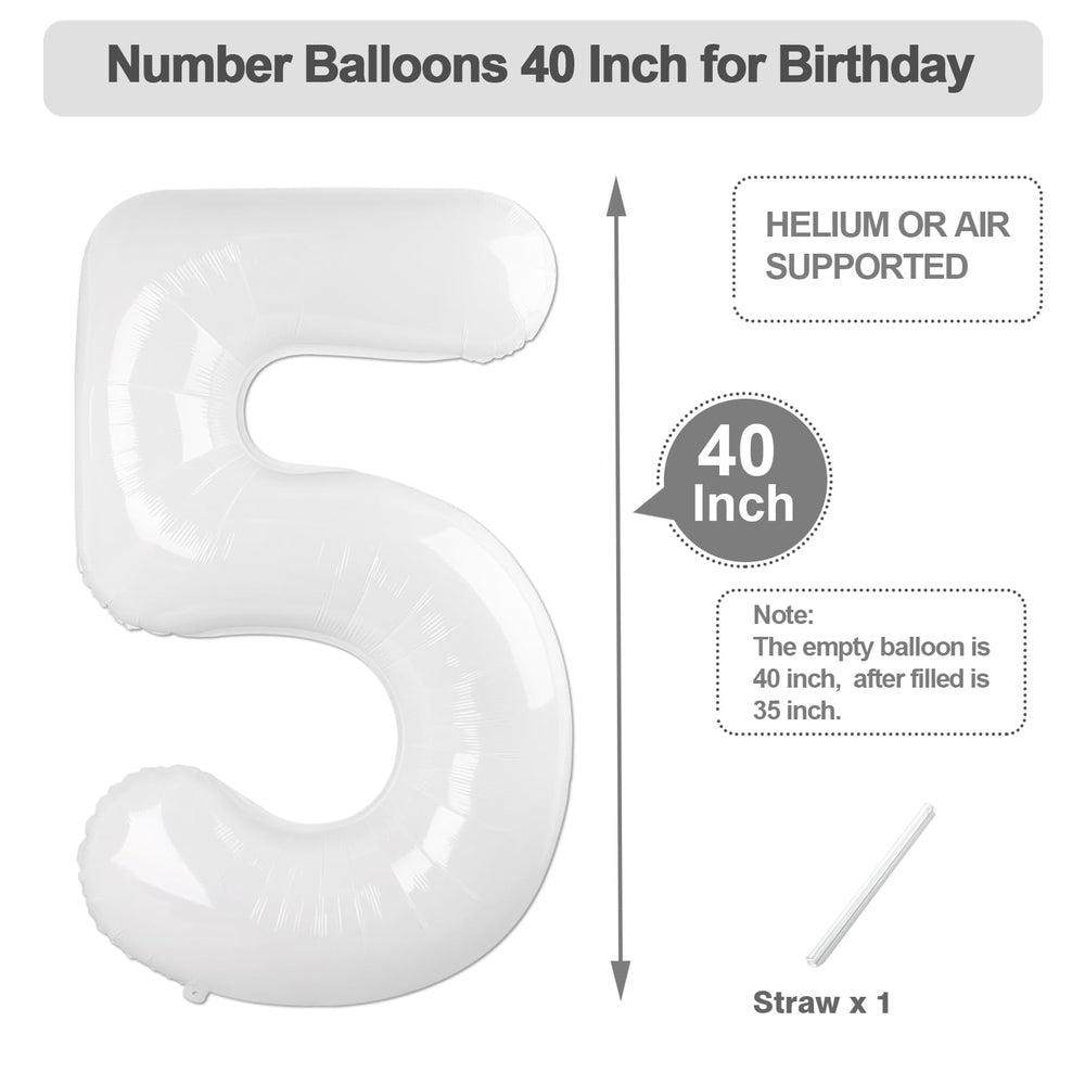 Argthjy number 5 pink foil balloon highlights playful birthday mood