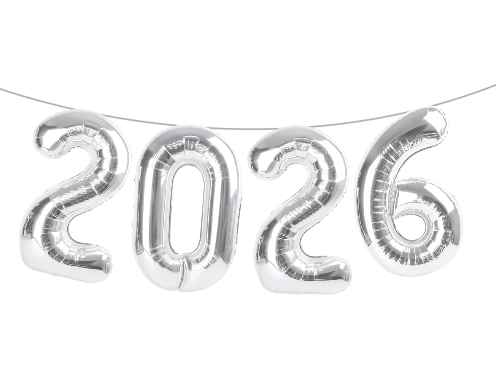 Argthjy Silver 2026 22-number balloon, bold 40-inch foil for eye-catching backdrops.