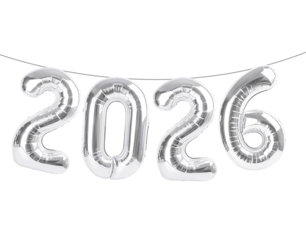 Argthjy Silver 2026 22-number balloon, bold 40-inch foil for eye-catching backdrops.