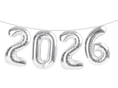 Argthjy Silver 2026 22-number balloon, bold 40-inch foil for eye-catching backdrops.