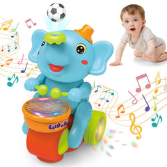 ARHEQI baby elephant toy with lights and sounds enhances sensory play