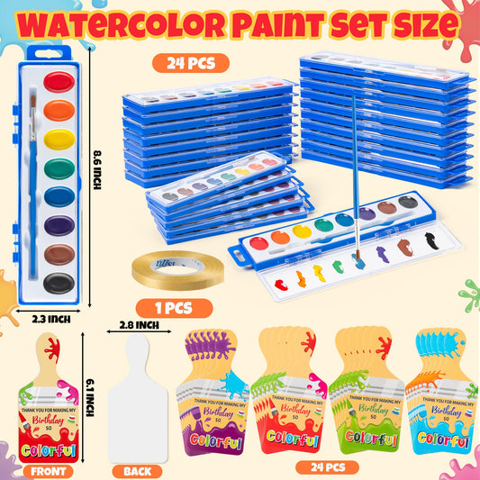 ArianQicult 8-color watercolor palette for bright color mixing.