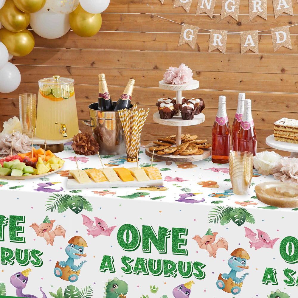 ArianQicult tablecloth doubles as wall decor for birthday moments.