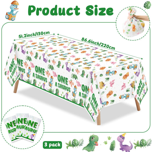 ArianQicult first birthday tablecloth provides full table coverage and quick cleanup.
