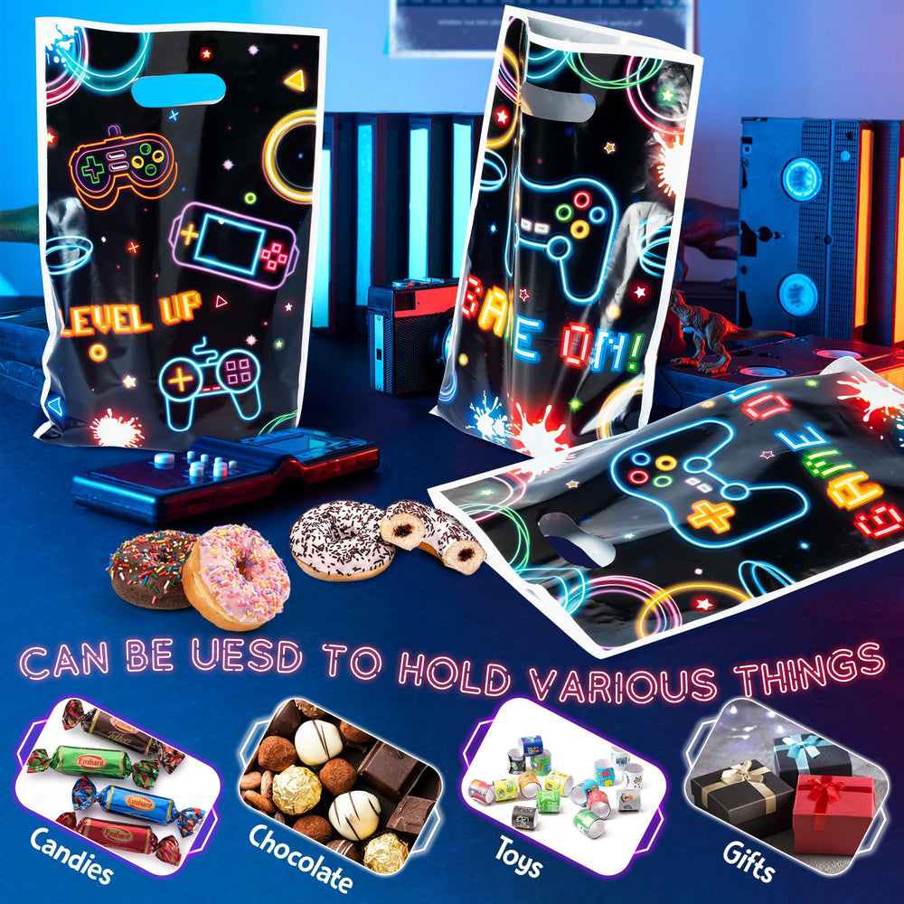 ArianQicult video game bags durable PE material reduces tearing and ensures reuse.