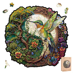 AriaPrec wooden puzzle with hummingbird tai chi design for calm focus and satisfying assembly