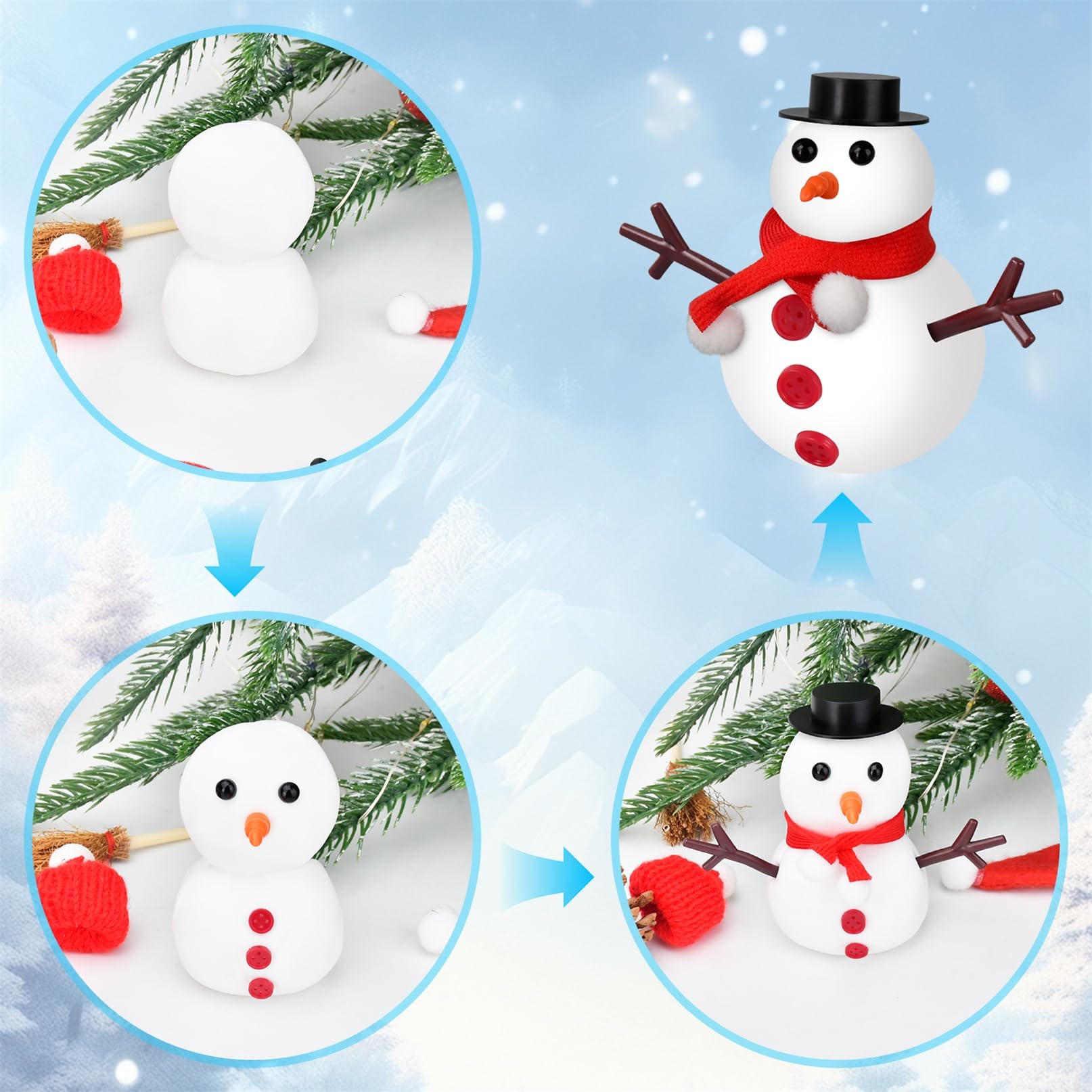 Ariepoue holiday snowman decorations for festive decor.