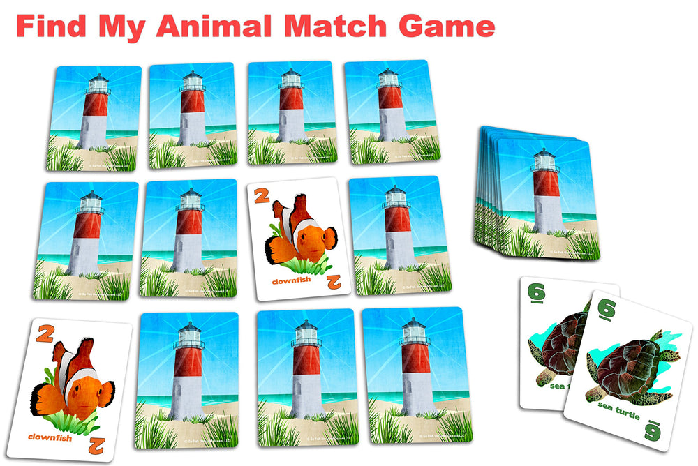 GO FISH Untamed Oceans Slap Jack cards showcasing energetic play