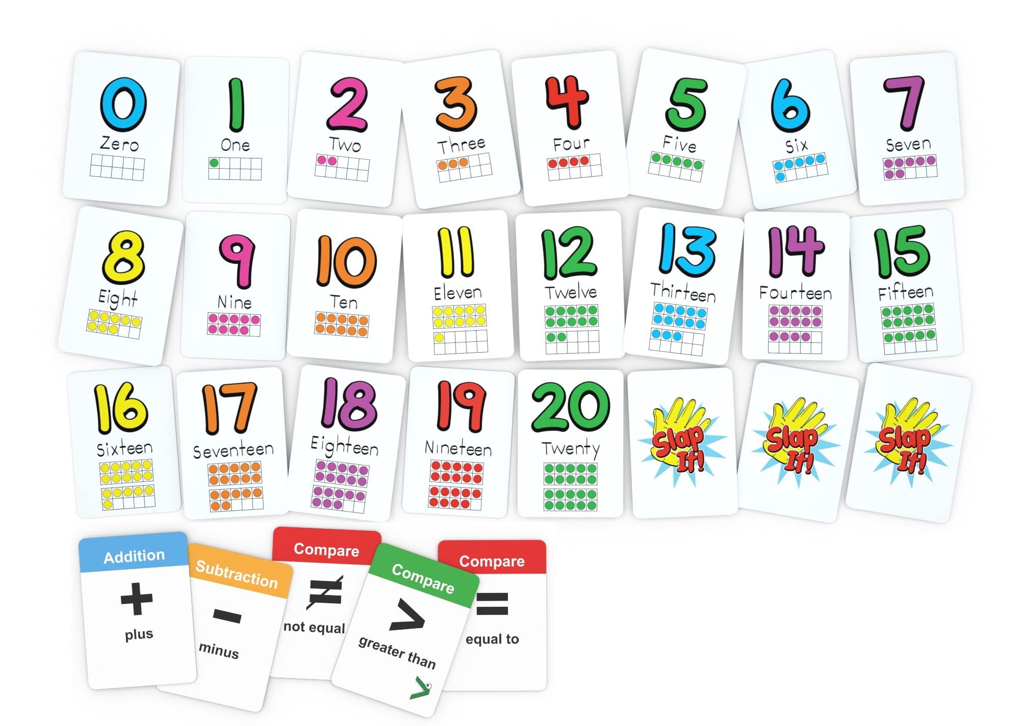 Arizona GameCo Number Slap Jack 52-card deck organized and durable