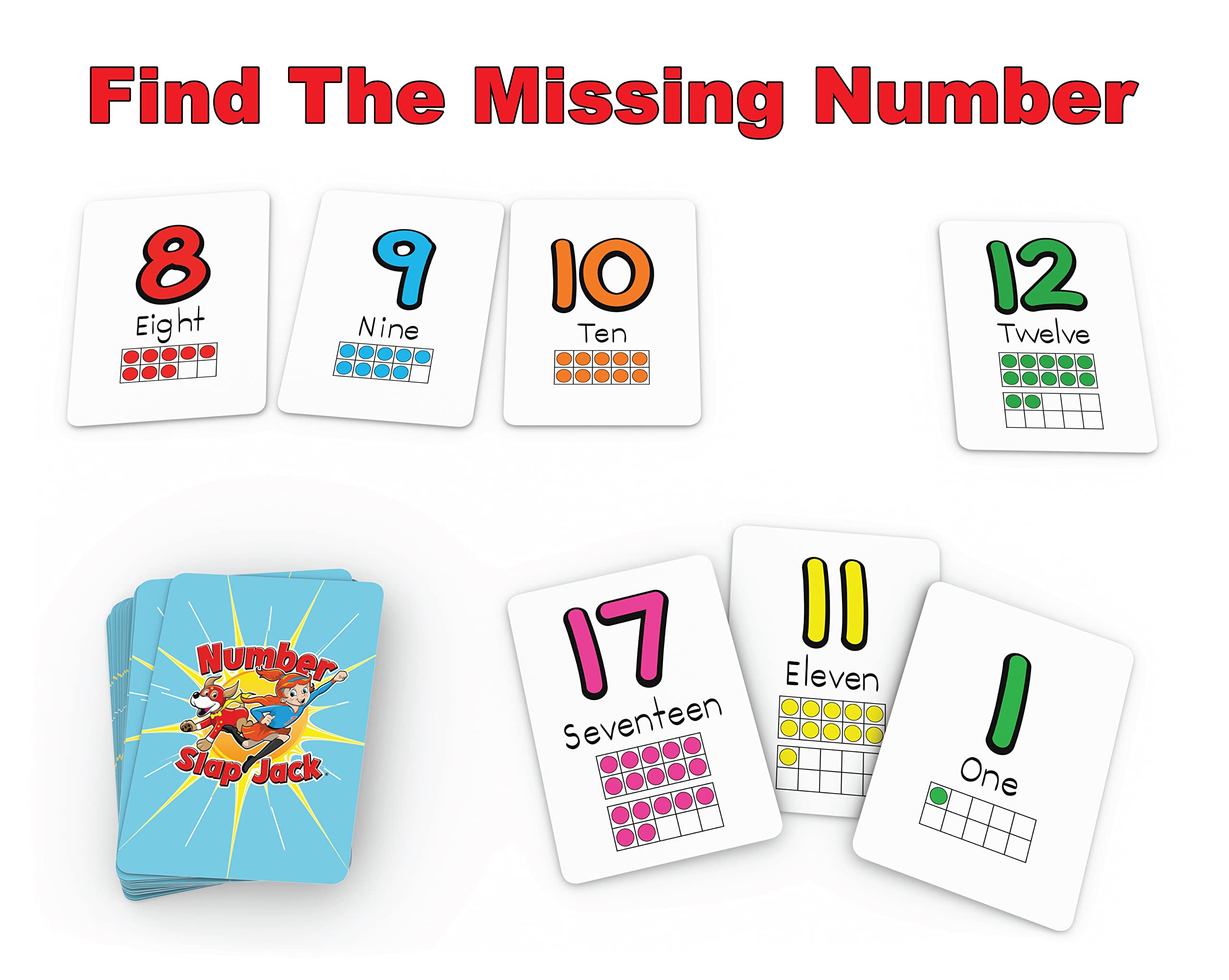 Arizona GameCo Number Slap Jack operator cards enable quick equation practice