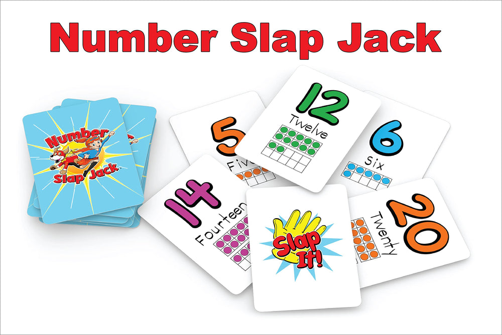 Arizona GameCo Number Slap Jack players around a table in a quick round