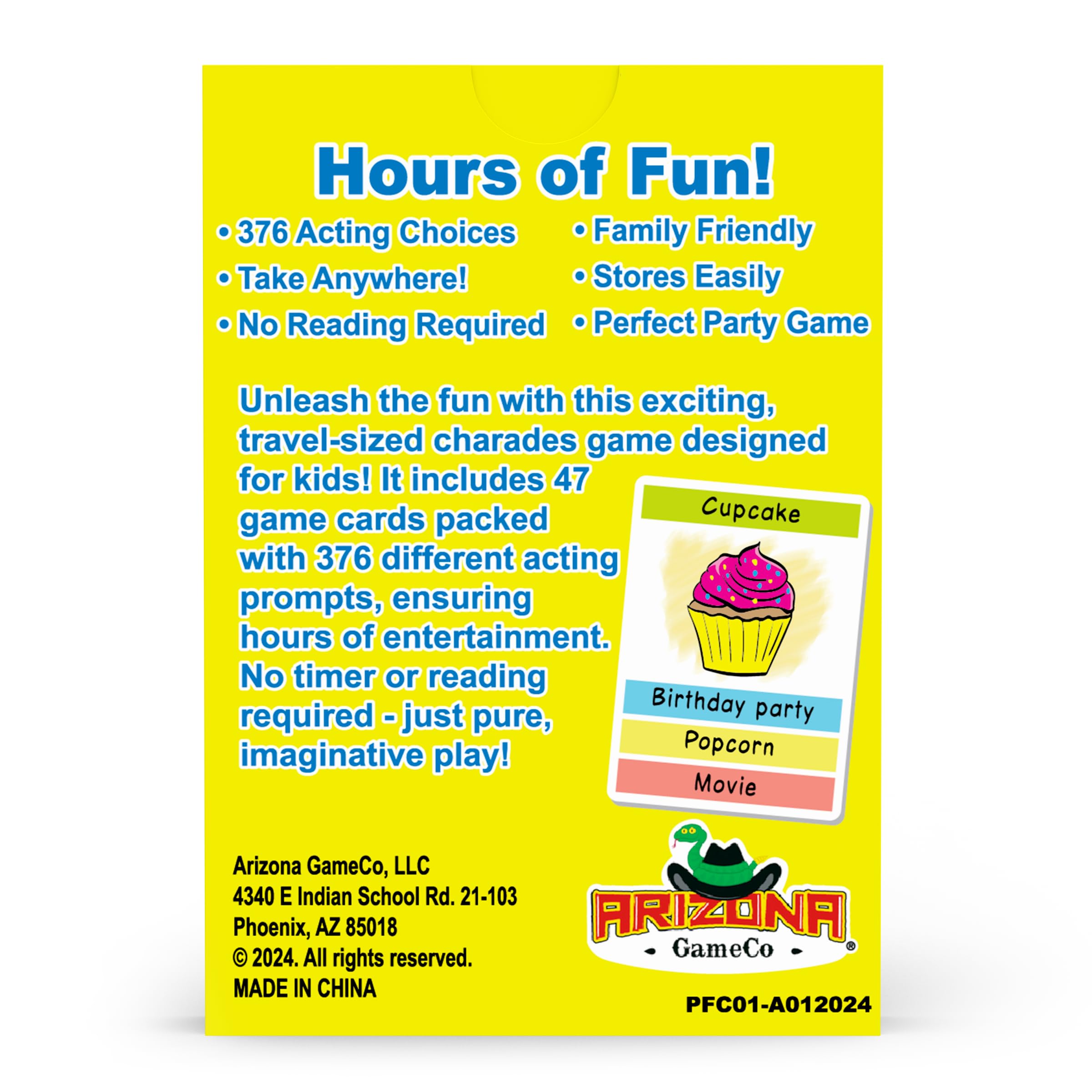 Family game night with Pocket Fun Charades, ideal for birthdays and gatherings.