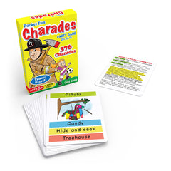 Kids playing Pocket Fun Charades together for screen-free family fun.
