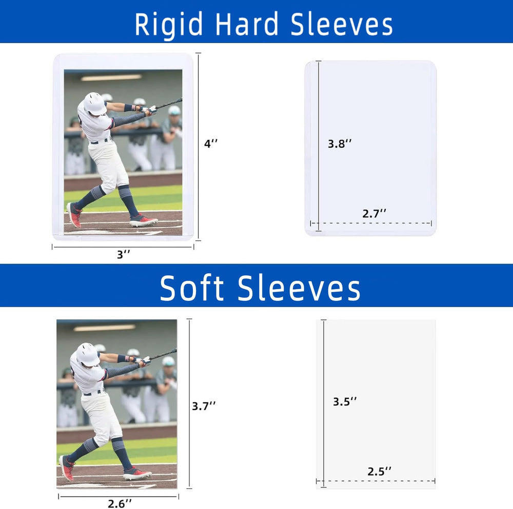 Clear PVC material protects while maintaining card readability.