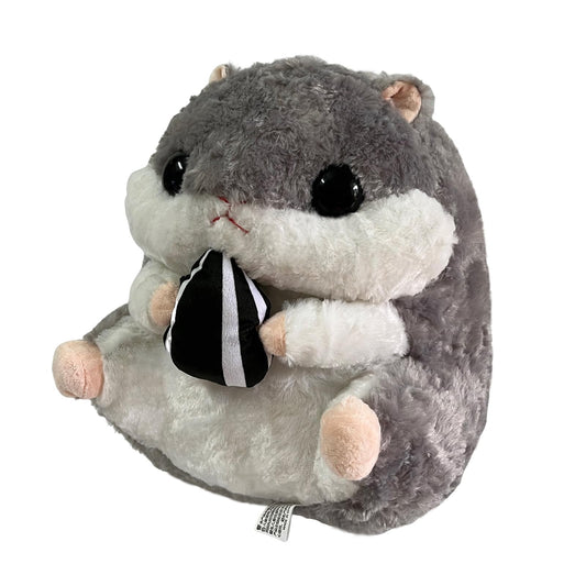 Arkdorz hamster plush eating melon seeds for playful cuddle and engagement
