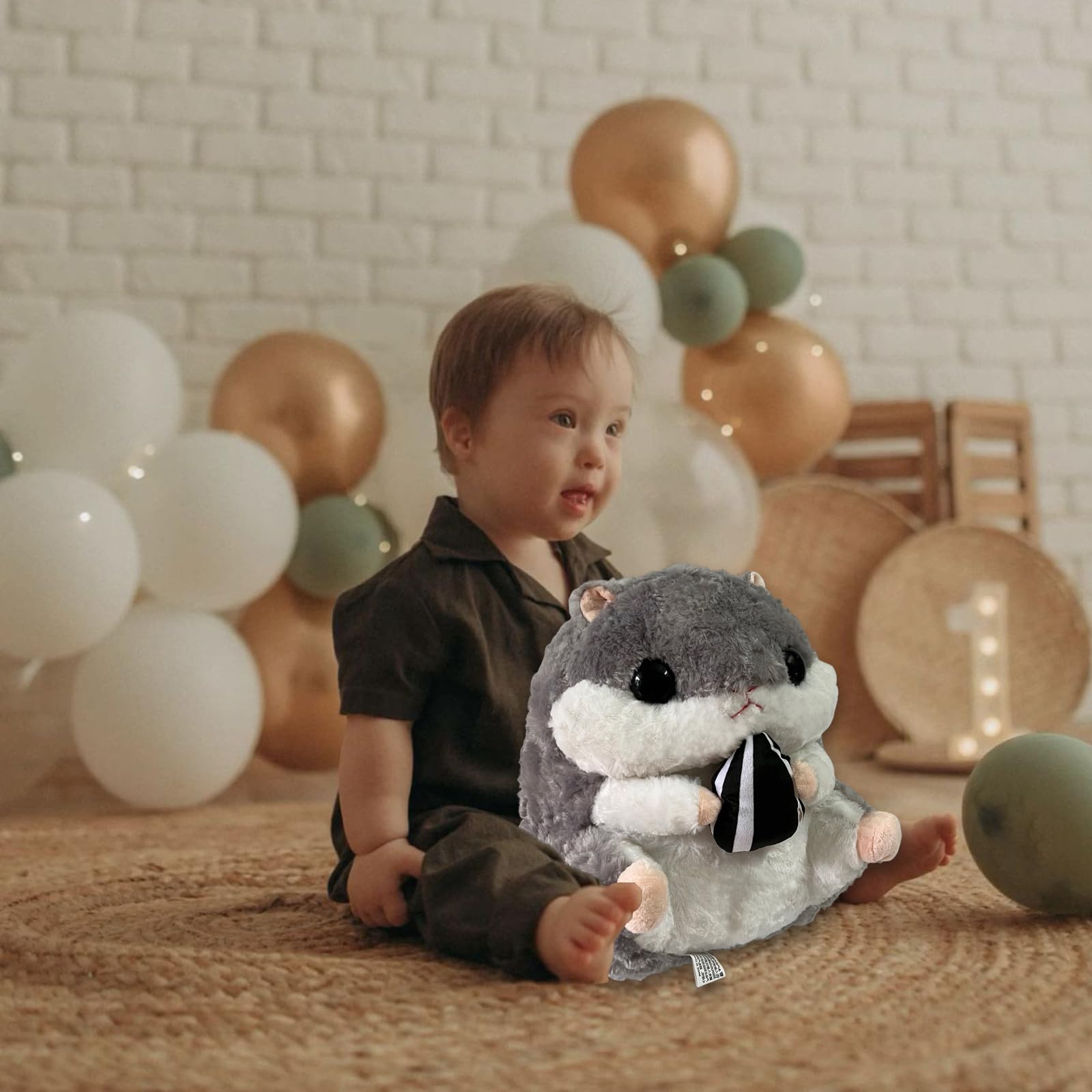 Arkdorz hamster plush in bedroom decor adding cute warmth and charm