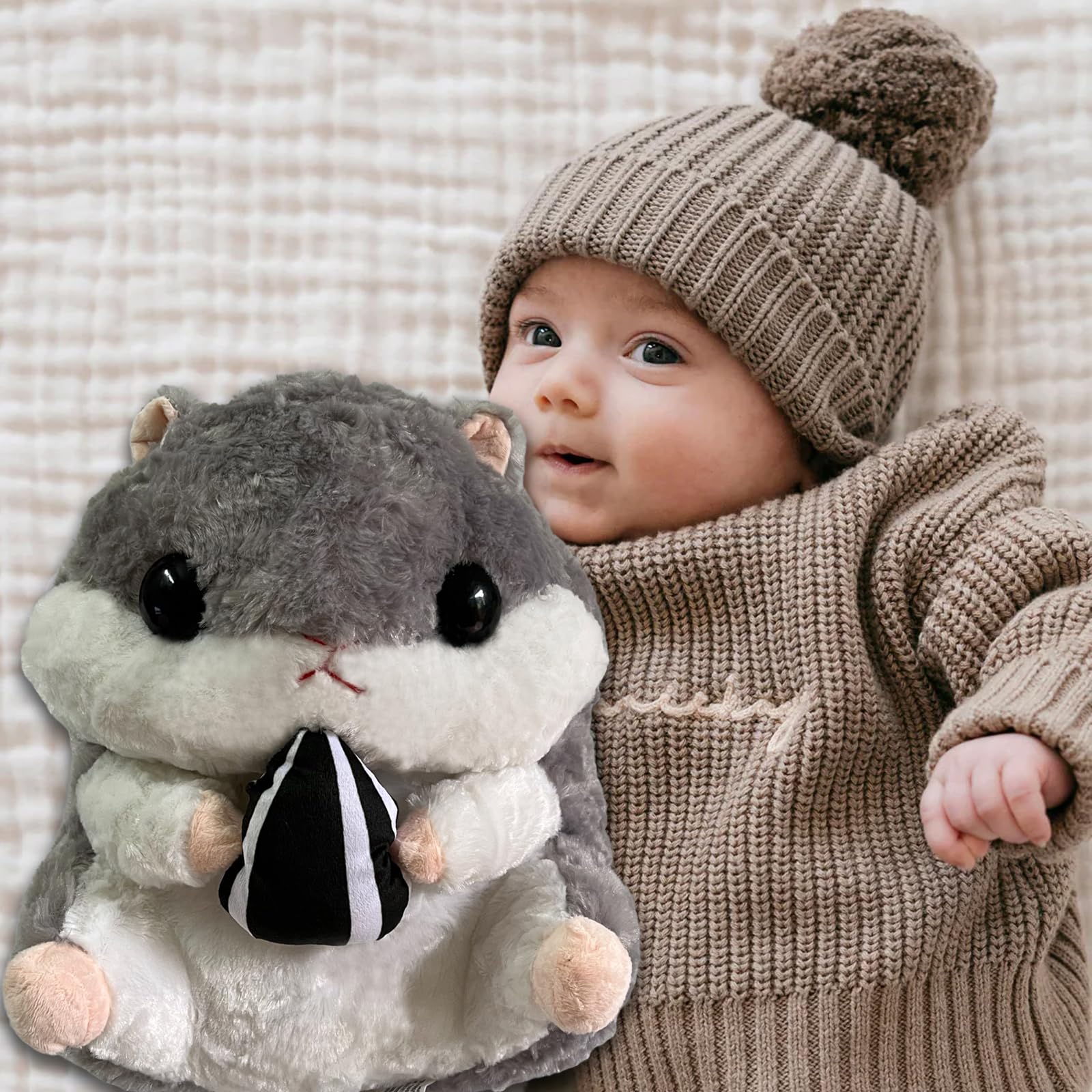 Arkdorz hamster plush size 15-7inch ideal for travel and everyday hugs