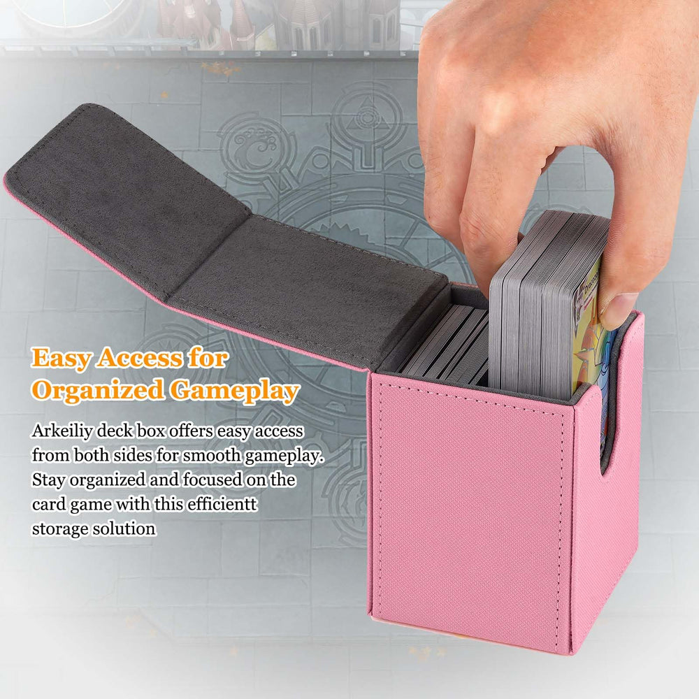 Arkeiliy 50-card sleeves included for ready protection