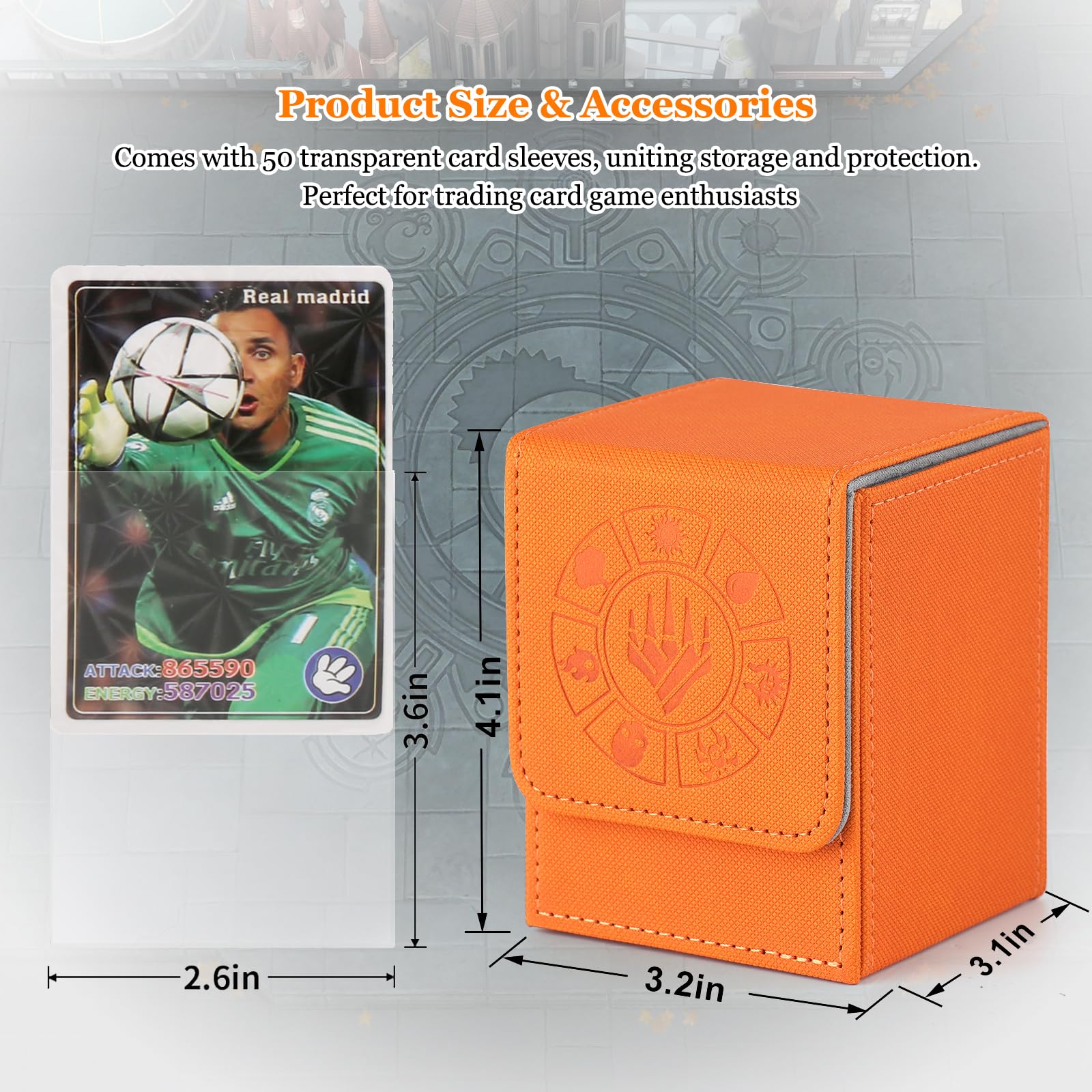Arkeiliy 50 sleeves included to protect your cards