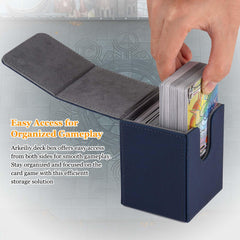 Arkeiliy blue deck box crafted from durable materials for long-lasting use.