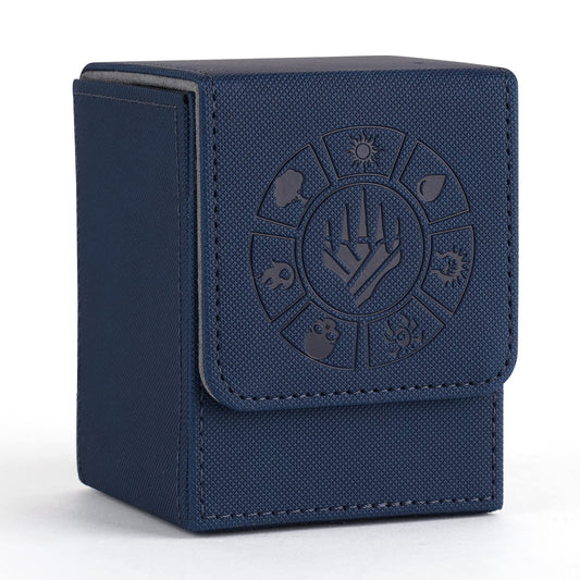 Arkeiliy blue deck box with magnetic buckle for secure travel.