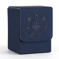 Arkeiliy blue deck box with magnetic buckle for secure travel.